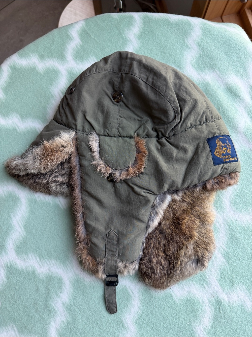 NEW Mad Bomber Olive Green Trapper Hat - XL